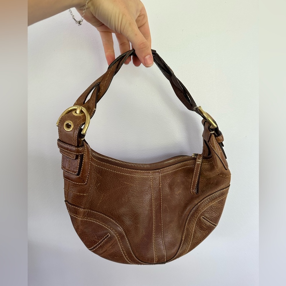 Coach Leather Hobo Bag Y2K